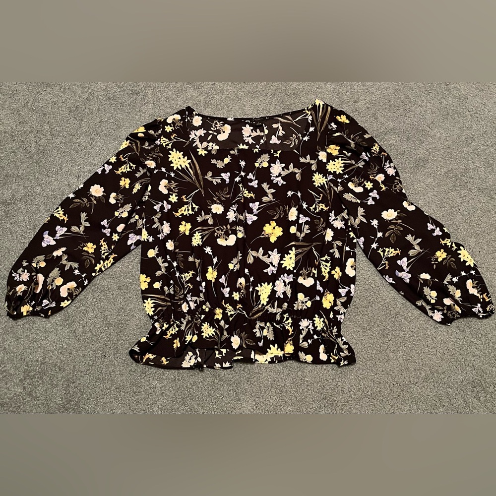 Ann Taylor Floral Top | Size L